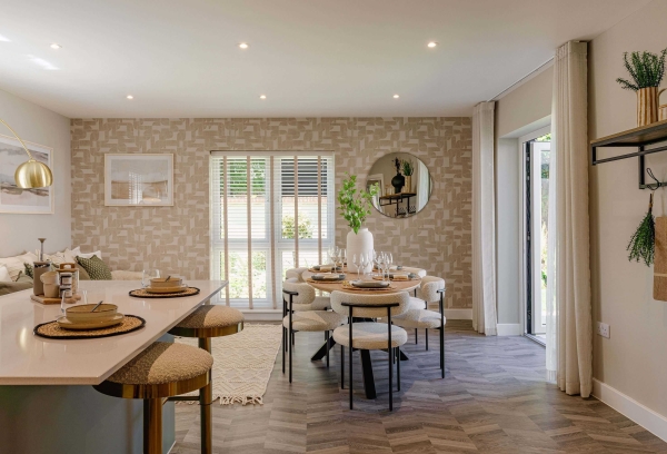 Dancing Green Wincanton Show Home Kitchen, Family & Dining Room