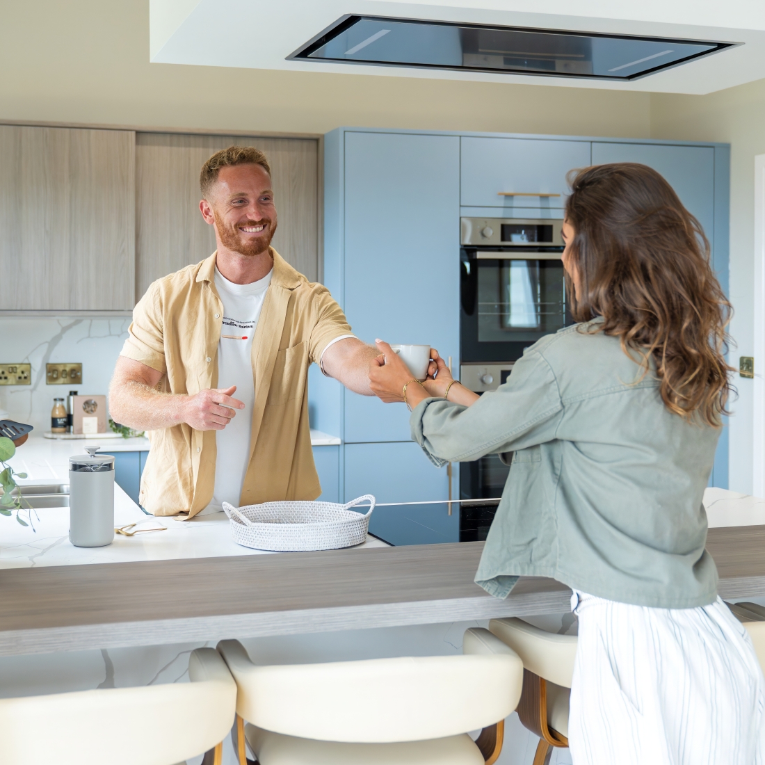 Couple With Cup Of Tea