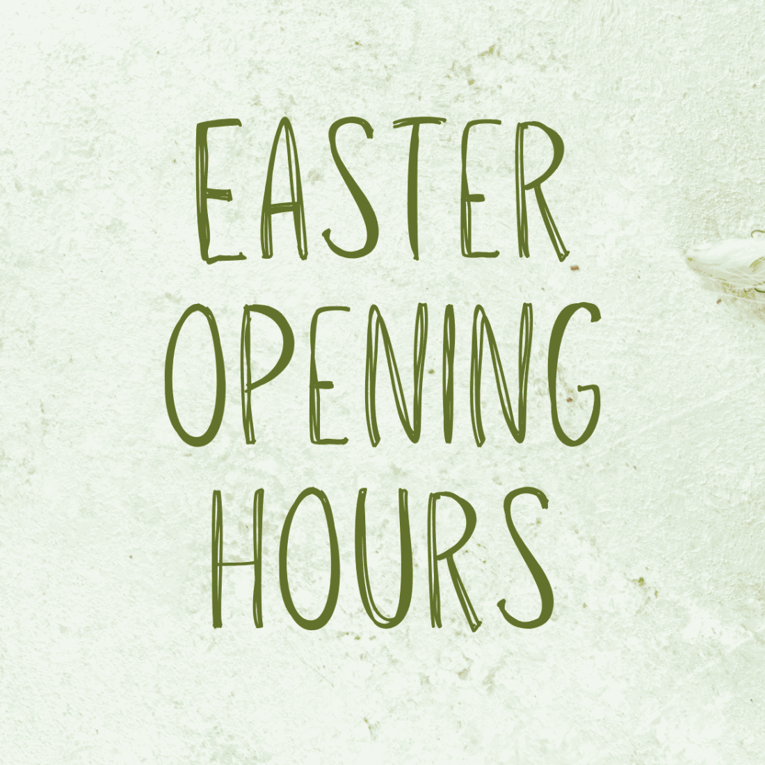 Easter Opening Hours
