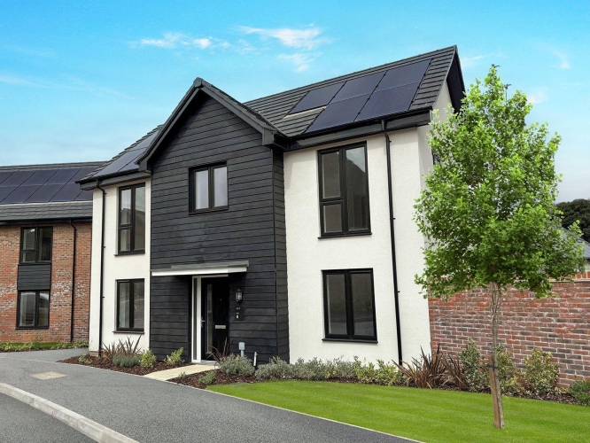 Dancing Green Wincanton New Build Home Main Somerton Render Cladding Plot 6