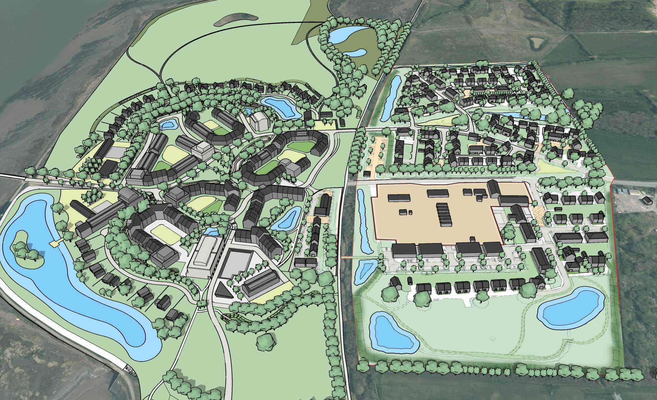 Devonshire Homes South Quay Yelland 3d View Sandbanks Employment Park